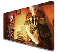 Wuyouni Tapis de souris japonais Kaneki Ken Kirishima Toka Ayato Anime Juuzou Suzuya Arima Kisho Tokyo XXL Grand tapis de souris Kamishiro Rize Ghoul avec base en caoutchouc antidérapant pour bureau