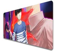 Wuyouni Tapis de souris japonais Kaneki Ken Kirishima Toka Ayato Anime Juuzou Suzuya Arima Kisho Tokyo XXL Grand tapis de souris Kamishiro Rize Ghoul avec base en caoutchouc antidérapant pour bureau