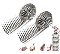Wuyue Hua Lot de 2 épines anti-animaux grimpantes pour oiseaux et écureuils - Pour mangeoires à oiseaux, répulsif contre les pigeons et les écureuils