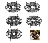 Wuyue Hua Lot de 5 cache-pots de fleurs de 19 cm avec découpe centrale - Protection du sol pour plantes (5 pièces, 19 cm)
