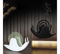 wuyukeji Lot de 2 Spirales Anti-moustiques (Noir et Blanc) - Support créatif pour Bobine Mosquito Coil Holder agit Contre Les moustiques, Les Porte-encens
