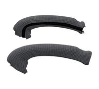 WUYXTO 1 Paire de Housses d'accoudoir Chaise universelles Couleur Unie avec Fermeture éclair, Housse élastique for accoudoir d'ordinateur Bureau pour Chaise(Gray)