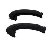 WUYXTO 1 Paire de Housses d'accoudoir Chaise universelles Couleur Unie avec Fermeture éclair, Housse élastique for accoudoir d'ordinateur Bureau pour Chaise(Black)