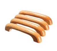 WUYXTO 4pcs Round Wooden Drawer Cabinet Pulls Door Handles Kitchen Furniture Solid Wood Handle Knob Pour Placards