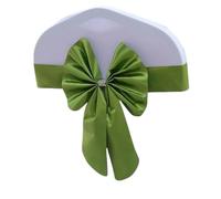 WUYXTO Bande de Chaise élastique avec nœud Papillon, 10 pièces, prête à l'emploi, for fête Mariage, hôtel, Banquet, décoration d'événements pour Une fête(Color 9)