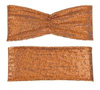 WUYXTO Ceintures de Chaise à Paillettes, 10 pièces, couvertures Pliantes, nœud for décorations fête Mariage, Banquet, réception pour Une fête(Color 8)