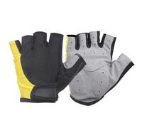 WUYXTO Gants de Cyclisme Demi-Doigts for Hommes et Femmes, antidérapants, Respirants, for l'été, for Le Sport, la Gym, l'entraînement pour Gym Exercice(Yellow,L)