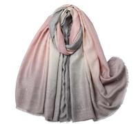 WUYXTO Lot de 2 écharpes de printemps en coton doux for protection solaire 180 cm x 90 cm Pour Les Saisons(Pink)