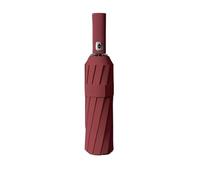 WUYXTO Parapluie entièrement automatique à 12 os avec quille épaisse et durable trois volets pliant résistant aux UV Four Homme et Femme(Wine Red)