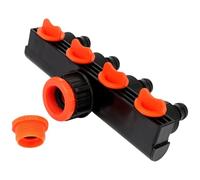 WUYXTO Répartiteur de Tuyau à 4 Voies, vanne séparation, connecteur d'arrosage 3/4", Distributeur, connecteurs Robinet for Conduite d'eau pour Arrosageux