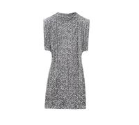 WUYXTO Robe Paillette Robe Courte à Paillettes for Femme avec épaulettes, col Rond, sans Manches, Robe à Paillettes for Femme pour Cocktail(Gray,XS)