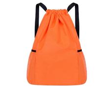 WUYXTO Sac de Basket-Ball, Sac à Dos Cordon Serrage, Jour décontracté, for Marathons pour Sport(Orange)