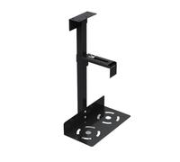 WUYXTO Support de boîtier PC Universel sous Le Bureau, Support Mural latéral for CPU, Support réglable en métal for Ordinateur Central, Support de Levage hôte pour Ordinateur De Bureau(Black)