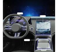 WuYyyyy Film intérieur de Voiture Tableau de Bord Planche de Console Centrale Anti-Rayures Transparente TPU Film refit pour Mercedes Benz EQE 350 500 SUV 2024 2023 2022.
