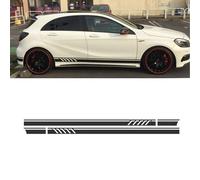WuYyyyy pour Mercedes Benz A Class W176 A180 A200 A250 A45 AMG Voiture Jupe LatéRale Stickers Vinyle Personnalité Autocollant Corps De Voiture DéCoration Styling Accessories.