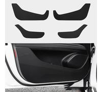 WuYyyyy Protection Anti-Coup De Pied en Coussin pour Alfa Romeo Stelvio,Autocollant de Protection,Accessoire intérieur,Bord latéral Autocollant.,A-Black