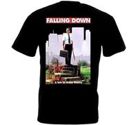 WUZ9MIMI Falling Down T Shirt Black Movie Poster Michael Douglas Manches Courtes(Small)