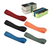 Wuzdy 5 Pièces Boîte À Lunch Sangle Elastique pour Boîte à Lunch | Sangles de Boîte à Lunch Bento Sangle Fixe Sangles Bento Box Strap pour le Bureau Domicile L'école Voyages