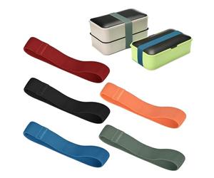 Wuzdy 5 Pièces Boîte À Lunch Sangle Elastique pour Boîte à Lunch | Sangles de Boîte à Lunch Bento Sangle Fixe Sangles Bento Box Strap pour le Bureau Domicile L'école Voyages