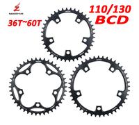 WUZEI 110 130 BCD plateau 36T 38T 40T 42T 46T 50T couronne de vélo de route étoile étroite large 5 boulons étoile avant pour vélo pliant 54T