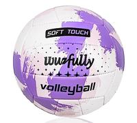 Wuzfully Ballon de Volley Soft Touch Beach Volley Ball pour Adultes et Enfants pour Intérieur Extérieur Taille 5