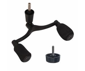 WUZIA Bras à bascule de 9,5 cm, tige hexagonale de 4,4 mm peinte par pulvérisation, double poignée, manivelle de rechange pour roues de pêche à la traîne et à la traîne