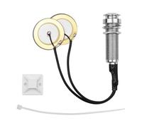 WUZIA Mini micro de guitare acoustique avec transducteur adhésif jack 6,35 mm pour violon, mandoline, ukulélé, réutilisable et portable
