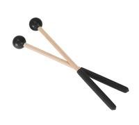 WUZIA Paire de maillets à percussion avec tête en caoutchouc et manche en érable pour tambour à langue, Xylophone, Marimba, Glockenspiel Noir/blanc/bleu 22 cm