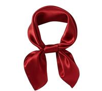 WUZININGLE Écharpe carrée 100% pure soie de mûrier 68 cm en soie naturelle avec boîte cadeau