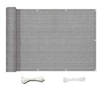 Wuzmig Balcoy Scree Privacy Protectio Hauteur 60cm/75cm/90cm Hdpe UV Protectio Très Durable pour Garde avec Corde Et Attaches De Câble, Grey, 60x800cm