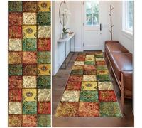 Wuzqju Tapis Couloir Long Tapis Entree Interieur Antidérapant Tapis Cuisine Devant Evier Tapis Moderne Abstrait Tapis Salon Escaliers Chambre Cuisine et Couloirs Tapis au Mètre 80 x 180 cm