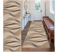 Wuzqju Tapis Cuisine Devant Evier Antidérapant et Lavable 40 x 60 cm Tapis Couloir Long Moderne Tapis de Passage au Metre Tapis d Entree Interieur Motifs Géométriques pour Salon Chambre Entrée