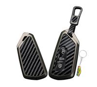 WUZUTU Coque de e voiture compatible avec VW Golf 8 Passat B9 Tiguan 2025 pour Seat Leon Tarraco Ateca - Accessoire de protection, 3 touches A-noir, 3 Tasten A-Schwarz