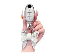 WUZUTU Coque de clé de voiture en TPU de qualité supérieure compatible avec Nissan Leaf Cube Juke Note Murano Pathfinder Titan Maxima pour Infiniti JX35 Q50 Q60 QX56 QX60 QX80 Protection étanche 3