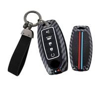 WUZUTU Coque de clé de voiture phosphorescente compatible avec Nissan Altima Sentra Rogue Armada Pathfinder Titan Maxima pour Infiniti JX35 Q50 Q60 QX56 QX60 QX80 Coque de clé en alliage de zinc et