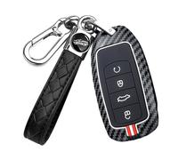 WUZUTU Coque de protection de clé de voiture pour Chery Tiggo 7 8 Pro MAX Omoda 3 5 C5 Arrizo 5 Plus Jaecoo 7 Eastar Cross 6 Cadre en métal Coque de clé avec porte-clés A6 4 boutons