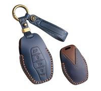 WUZUTU Coque de protection pour clé de voiture avec porte-clés compatible avec Chery Jetour X70 X90 X95 X70plus X70m X90plus X95pro 2020 2021 2022 - Bleu