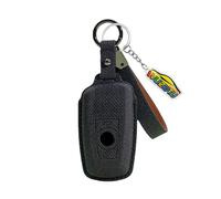 WUZUTU Coque de protection pour clé de voiture compatible avec BMW 1 3 4 5 6 7 X3 X4 M5 M6 GT3 GT5 F10 F12 F20 F25 F30 Boîtier de clé de voiture 3 boutons Noir