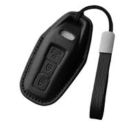 WUZUTU Coque de protection rigide pour clé de voiture avec crochet en métal compatible avec Audi A4 A5 S5 A6 S6 Q5 SQ5 Q6 SQ6 Berline E-Hybrid Avant E-tron 2025 B-Noir