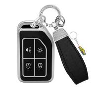 WUZUTU Coque élégante pour clé de voiture - En TPU - Compatible avec Volvo Cargo 555 Camion FH16 FM FH EVRO 6 Truck - Boîtier à clés de voiture - Anti-rayures - B-Noir