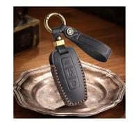 WUZUTU Étui de clé de voiture en cuir - Compatible avec Mitsubishi Outlander 2021 2022 2023 2024 2025 - Protection complète souple cousue à la main - Tpy B - Noir