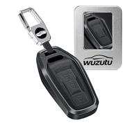 WUZUTU Étui de e voiture intelligent en alliage d'aluminium et cuir compatible avec Audi A3 A5L A6 Avant E-tron Q6 Q5 SUV Q6L Q5 A5 Sedan E-Hybrid S5 Sedan S6 SQ6 2025 Porte-clés résistant aux