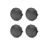 WUZUTU Lot de 4 cache-moyeux de voiture, diamètre extérieur 56 mm, ID 54 mm, cache-moyeux ABS, décoration de pneu anti-poussière (fibre de carbone noir)