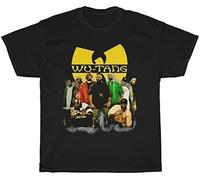 WV-Tang Clan 90s Rap Hip Hop Vintage T-Shirt Funny Gift Men Women Hot Black Manches Courtes(Small)
