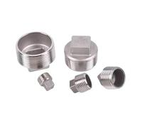 WVAIUPIX 1 embout de tuyau à tête fraisée mâle BSPT mâle 304 à tête fraisée en acier inoxydable 304 de 1/8", 1/4", 3/8", 1/2" 10.2 cm)