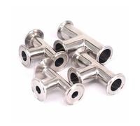 WVAIUPIX 1 pièce pour tube O.D 12,7/19/25/32/38 mm, virole à trois colliers de serrage diamètre extérieur 25/50,5 mm, raccord en T 304 en acier inoxydable 3 voies (32 mm 3,8 cm TC)