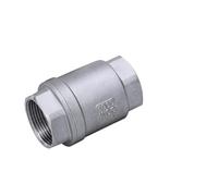 WVAIUPIX Clapet anti-retour vertical en acier inoxydable SS304 de 6,35 mm, 1,27 cm, 2,5 cm, 1,9 cm, 5,1 cm - DN8 DN10 DN15 DN20 DN25 DN32 DN40 DN50 (2,5 cm)