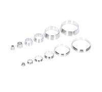 WVAIUPIX Lot de 10 bagues de compression pneumatiques en acier inoxydable 304 pour tube O/D 3-25 mm 1/8" 1/2"