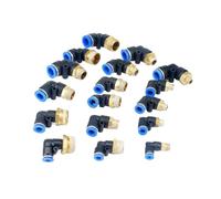 WVAIUPIX Lot de 5 raccords pneumatiques à dégagement rapide pour tube de diamètre extérieur de 4/6/8/10/12 mm