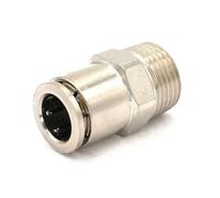 WVAIUPIX M5 1/8" 1/4" 3/8" 1/2" mâle pour s'adapter au tube O/D 4/6/8/10/12/14 mm connecteur pneumatique en laiton nickelé à raccord rapide (12 mm, M5)